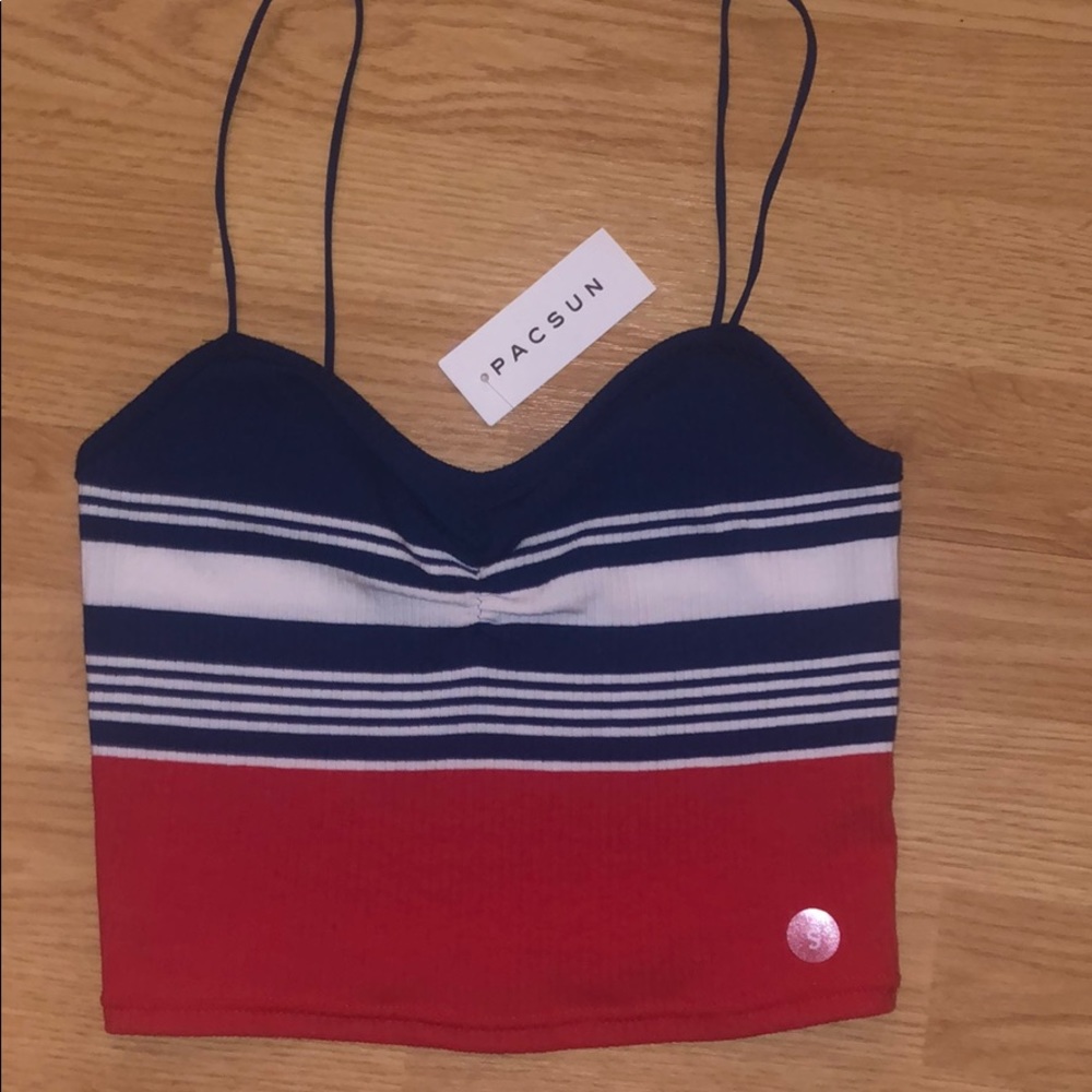 Red, White, and Blue Cropped Cami